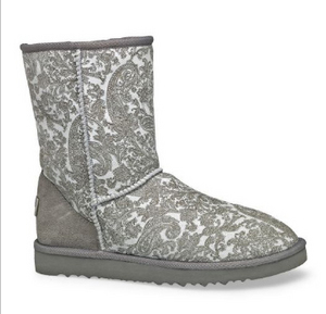 Women's Classic Short in grey paisley