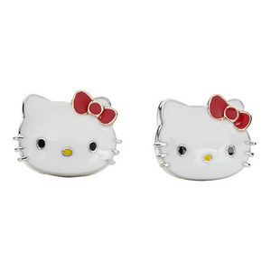 Hello Kitty Enamel Stud Earrings