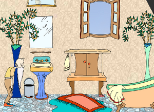 Пройти все квесты, выйти из всех комнат!!!