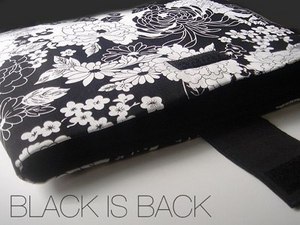 Black Flora FabrixCase for Macbook Air