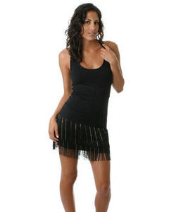 FRINGE SWING MINI DRESS by LaROK