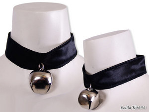 Cat Collar (Black) - Silver Bell