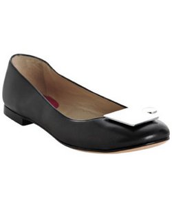 Kate Spade black leather 'Puzzle' flats
