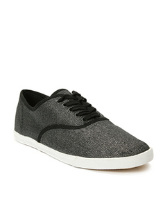 ASOS Metallic Canvas Plimsolls