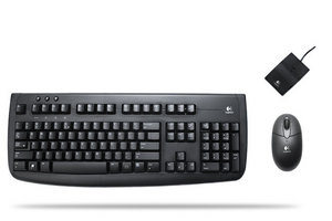 Logitech - Deluxe 660 Cordless Desktop Black Set