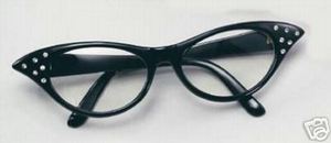 Black 1950's Style Glasses