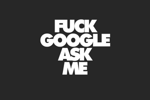 футболка fuck google ask me, размер xs