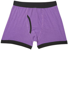 PLAIN PURPLE AND GREY TRUNKS