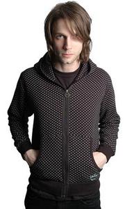 criminal damage zip hoodie - polka black