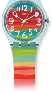 полосатый браслетик для часов Swatch