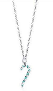 Tiffany&Co. Candy Cane charm and chain