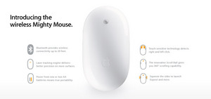 Apple wireless mighty mouse