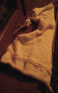 связать фиолетовый шарф для тебя