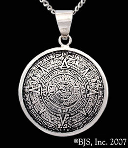 Aztec Solar Calendar Necklace