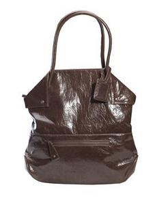 Коричневая прямоугольная большая сумка