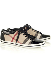 Burberry   Check canvas sneakers