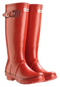 Hunter Festival Wellies in Red