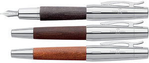 Faber Castell  E-motion  Brown Pearwood Fountain Pen