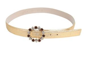 светлый ремень со стразами