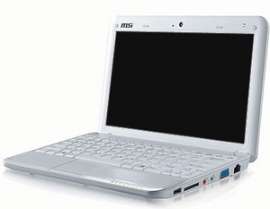 нетбук MSI Wind U100 white