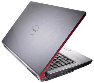 Dell Studio 1535 T5750 Topo Pattern Red U Trim