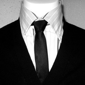 Warrior Clothing Slim Black Mod Tie