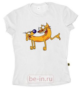 новую белую майку с принтом