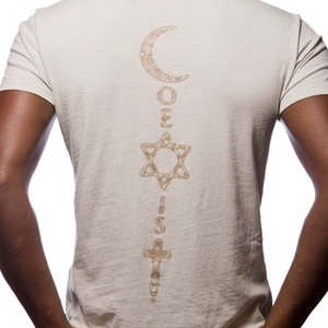 Coexist Organic V-neck - Moondust