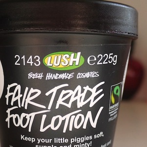 lush fair trade foot lotion