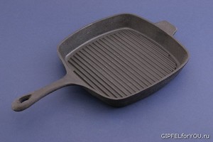 GIPFEL Сковорода-гриль квадратная FORTE 26 x 4,5 см / 2.9 л (чугун)