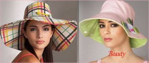 летняя широкополая шляпка