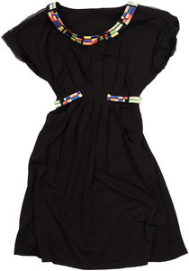 Черное платье с цветным шнуром, Marc Jacobs