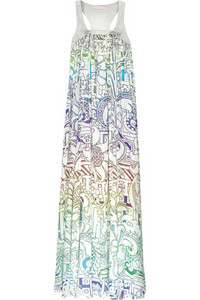 Платье  Matthew Williamson Neon print column dress ну или как то так