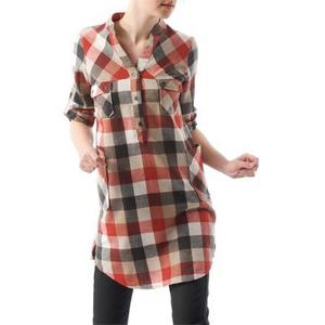 платье-рубашка в клетку