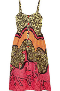 Anna Sui Printed bandeau dress