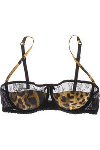 Dolce & Gabbana Leopard-print balconette bra