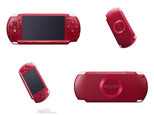 Игровая приставка Sony PSP 3008 slim red