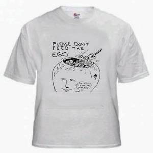 please don't feed the ego t-shirt