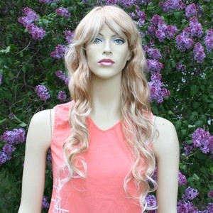 super 613 blonde hair long made top NEW wig stylish E51