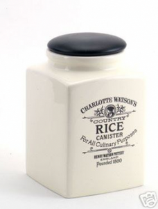 Charlotte Watson Rice Canister
