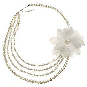 Corsage Pearl Necklace