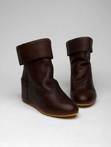 8020 Tammy Short Wedge Boot with Hidden Wedge in Chocolate