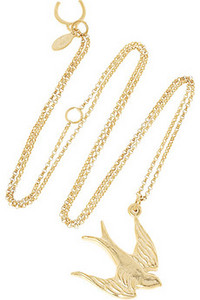 Giles & Brother  Sparrow charm necklace