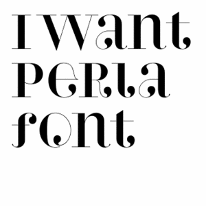 Perla font