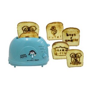 Pop Art Toaster with 4 Design Plates