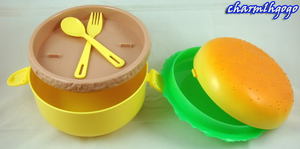 Hamburger Shaped Lunch Box