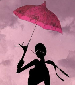 зонтик с ярким рисунком