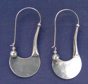 серьги из непальского серебра