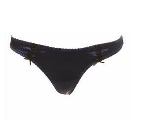 Silk Scallop Thong