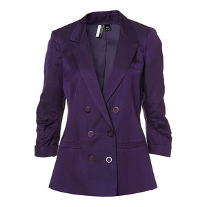 Premium Ruched Sleeve Blazer